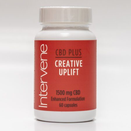 Intervene Creative Uplift CBD capsules for focus, energy and mood