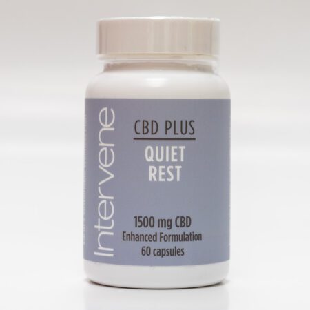 Intervene Quiet Rest CBD capsules for sleep, anxiety and stress
